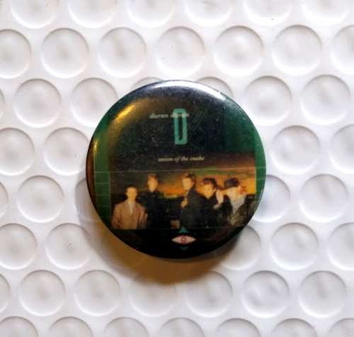 Duran Duran Vintage 1980's Badge Button Pin Pop Rock New Wave Union Of The Snake