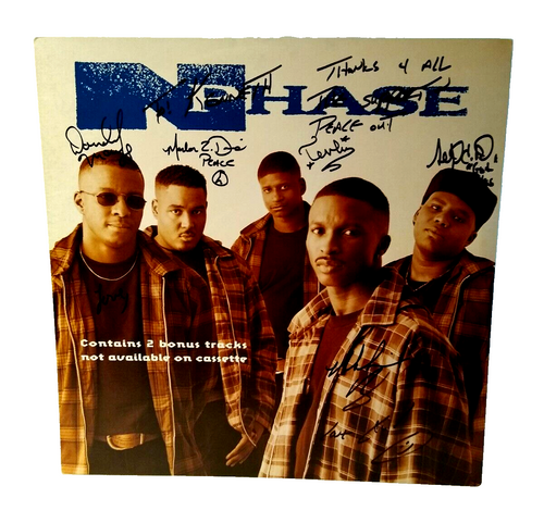 N Phase Signed Band Autographed POSTER Flat Ready To Frame Promo Art 1994 R&B