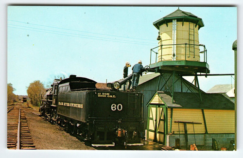 Railroad Postcard Black River & Western Flemington NJ Locomotive Steam Train '66