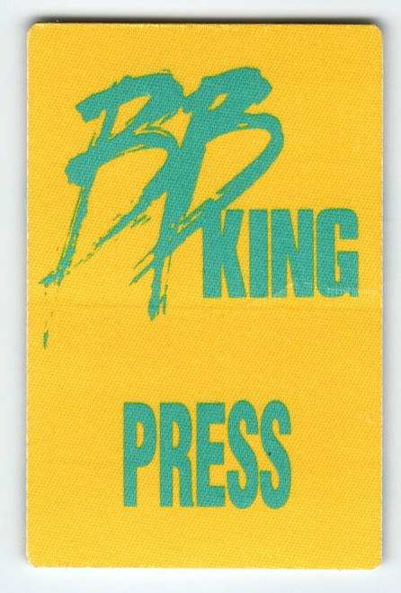 BB King Backstage Pass Blues Guitarist Rock Cloth Fabric Original Vintage 1997