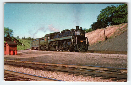 Railroad Postcard Canadian National 6076 Locomotive Train Audio Visual Railway