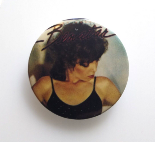 Pat Benatar Badge Pinback Button Original Vintage Sexy Pop Rock Music Pin 1982