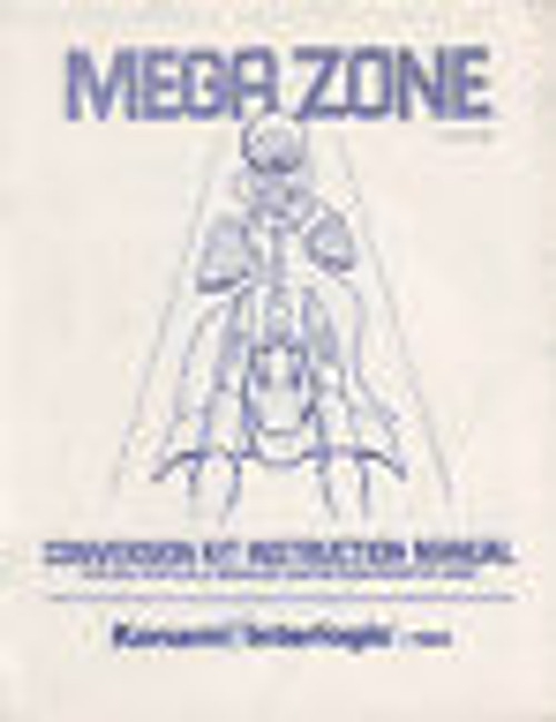 KONAMI MEGA ZONE VIDEO ARCADE GAME CONVERSION KIT SERVICE MANUAL + SCHEMATICS