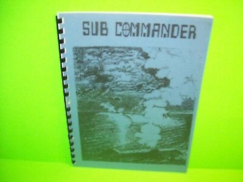 1979 Micro Solutions SUB COMMANDER Original Video Arcade Game Manual Submarine