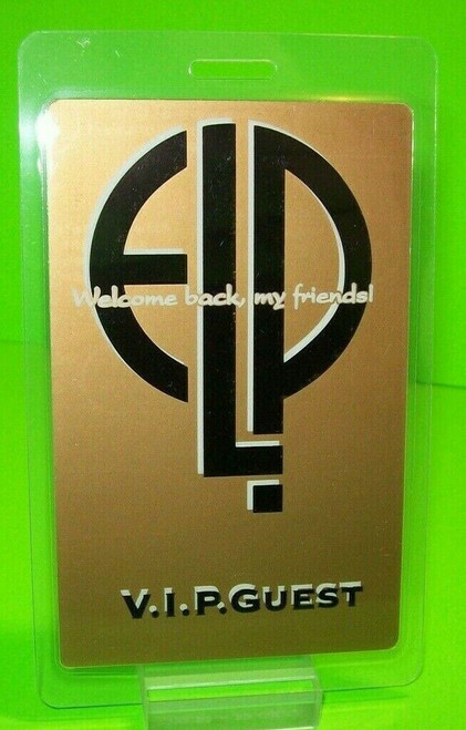 ELP Backstage Music Pass Welcome Back Original VIP 1992 Emerson Lake And Palmer