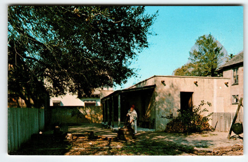 Vintage Chrome Postcard San Agustin Antiguo Casa de Gallegos St Augustine FL