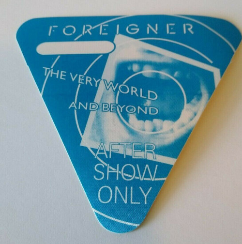 Foreigner Backstage Pass The Very World And Beyond Original 1992 Hard Rock Music