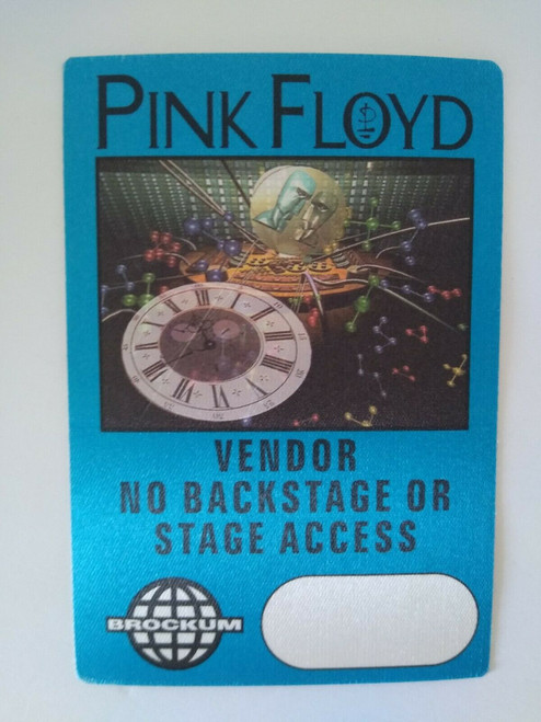 Pink Floyd Backstage Pass Momentary Lapse of Reason Tour 1987 Prog Rock Blue