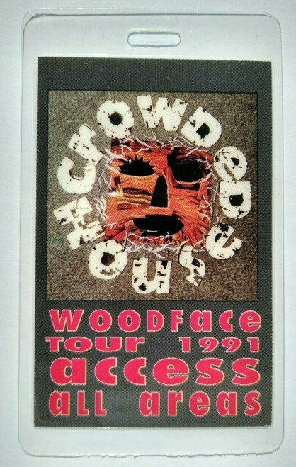 Crowded House Woodface Backstage Pass Original 1991 Concert Tour Split Enz