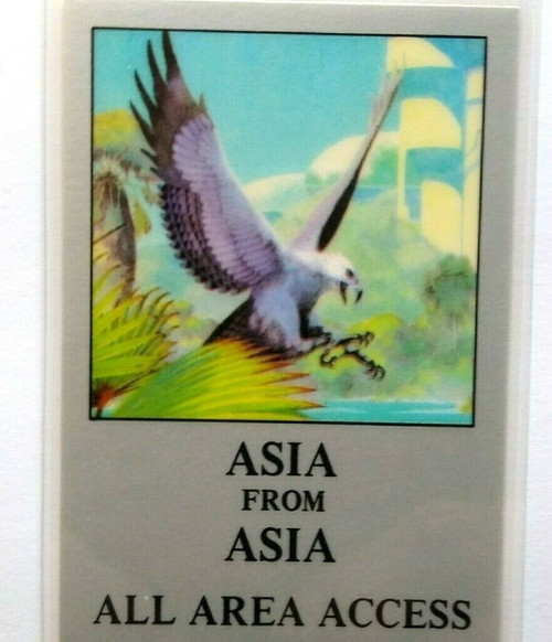 Asia Alpha Backstage Pass Original 1983 Concert Tour ELP Yes Progressive Rock