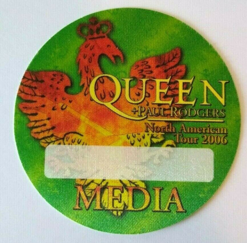 Queen Backstage Pass American Tour Paul Rodgers Original 2006 Hard Rock Green