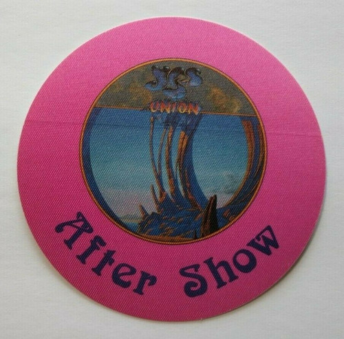 Yes Backstage Pass Original Union 1991 Concert Tour Prog Rock Music Show Pink