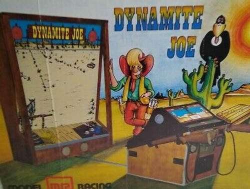 Dynamite Joe Arcade FLYER Rifle Shooting Gallery Game Artwork Sheet Model Racing