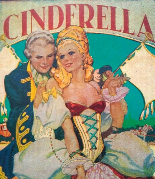 Cinderella Theatre Show Mini Poster Print 1930's Original Lithograph Artwork