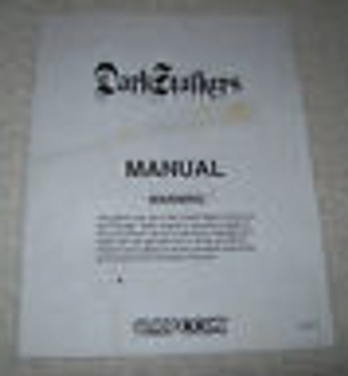 CAPCOM DARK STALKERS VIDEO ARCADE GAME MANUAL AS IS