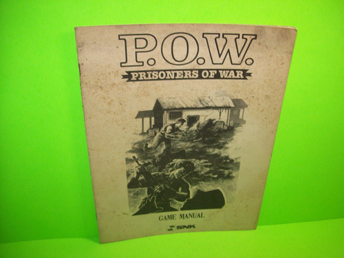 SNK P.O.W. Prisoners Of War 1988 Video Arcade Game Service Operation Manual