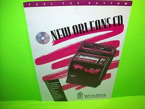 Wurlitzer NEW ORLEANS CD Original Phonograph Music Jukebox Promo Flyer Germany