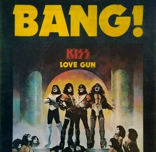Kiss Love Gun Vintage Magazine Ad 1977 Glam Hard Rock Original Ready To Frame