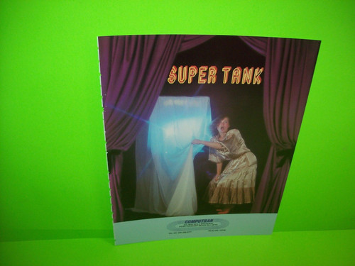 Computran SUPER TANK 1981 Original Vintage Video Arcade Game Promo Sales Flyer