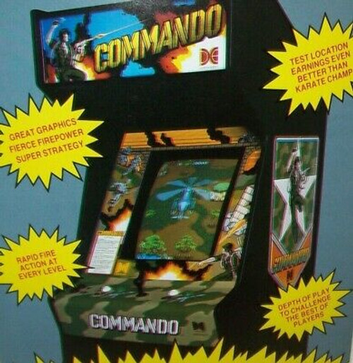 Commando Arcade FLYER Original Data East Video Game Artwork Retro Gaming Combat