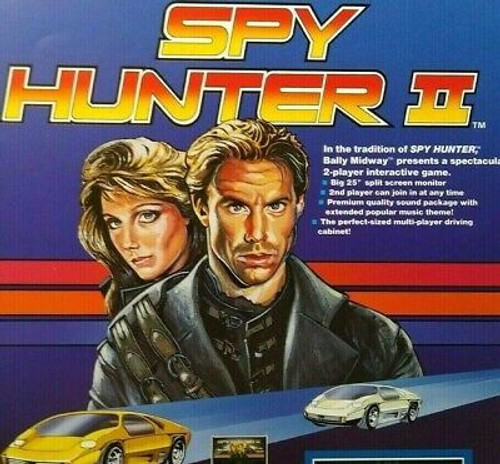 Spy Hunter II Arcade Flyer Original 1986 Video Game Retro Race Driving Art Print