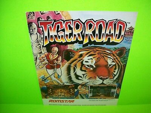 Tiger Road Romstar Video Arcade Game Magazine AD Promo Art 1988 Ready To Frame