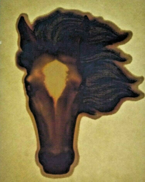 Horse Pony Screamin Gleamin Glitter Iron-On Decal Donruss 1970s Retro Vintage