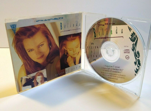 Belinda Carlisle Vision Of You 1990 CD Single Import Go-Go's Pop Rock Ballad