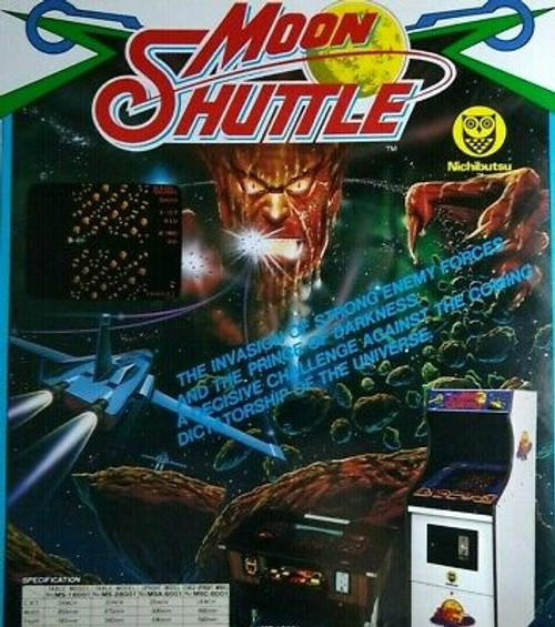 Moon Shuttle Arcade Flyer Nichibutsu Original 1981 Video Game Art 8.5" x 11"