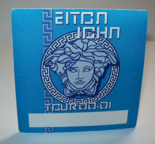 Elton John Backstage Pass Original 2001 Concert Tour Pop Rock Music Gift Blue