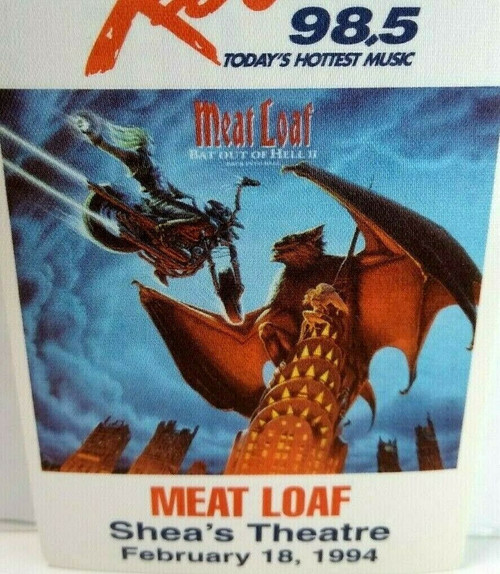 Meat Loaf Backstage Pass Bat Out Of Hell II 1994 Concert Tour Shea's Theatre