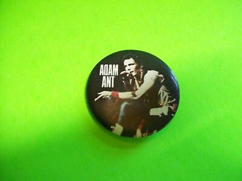 Adam Ant Artist On Stage Original Metal Badge Pinback New Wave Adam And The Ants