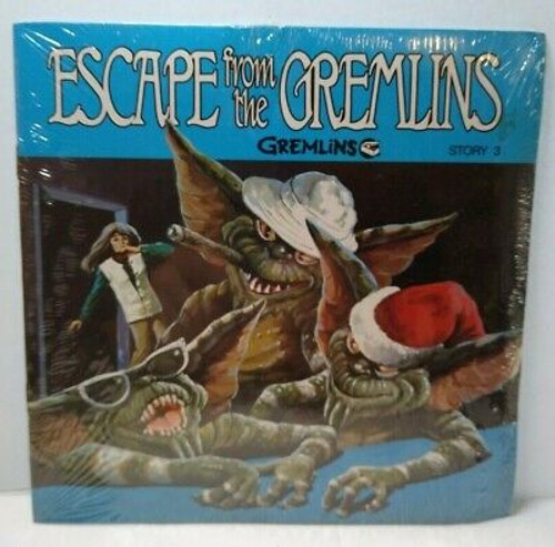 Gremlins Escape Story 3 Original Sealed 7" Vinyl Record 16 Page Book Read Along