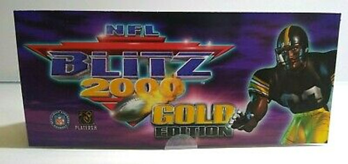 NFL Blitz 2000 Gold Arcade FLYER Original NOS Midway FOLDED Football Artwork