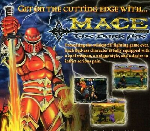 Mace The Dark Age Arcade FLYER Original Video Game Art Print Sheet 1997