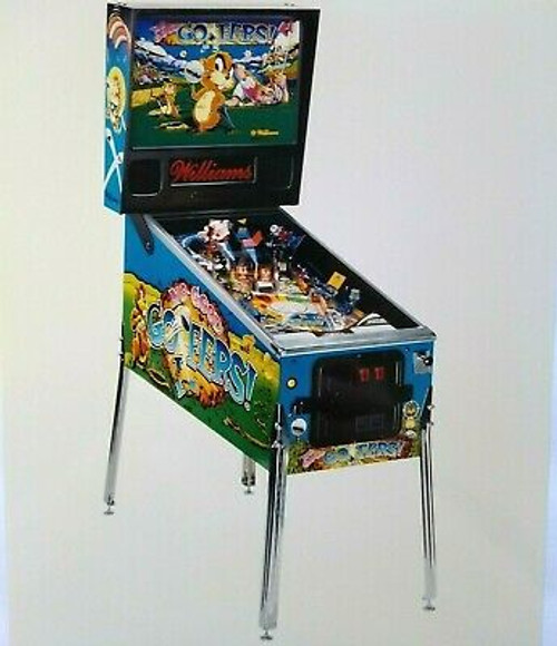 Williams No Good Gofers Pinball Photo Original NOS Promo Full Game View 1997