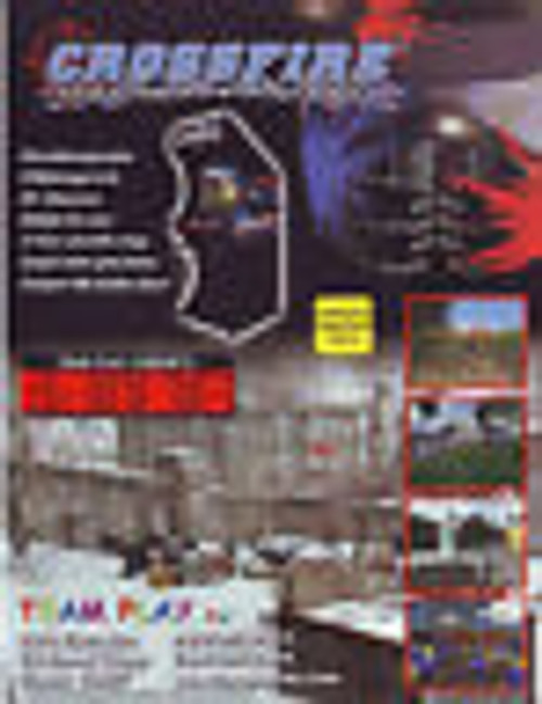 CROSSFIRE MAXIMUM PAINTBALL ORIGINAL NOS VIDEO ARCADE GAME FLYER TEAM PLAY 2003