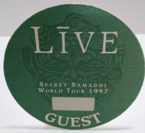 Live Backstage Pass Original 1997 Concert Tour Secret Samadhi Rock Green Demon
