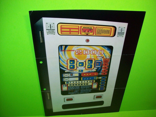 Hellomat Automaten 2000 Original Slot Machine Promo Sales Flyer German Text Rare