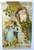 Joyful Christmas Postcard Santa Claus Brown Coat Embossed Elizabeth NJ 1911