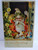 Santa Claus Christmas Postcard Gel Gold Trimmed Xmas Tree Gifts Toy Doll Germany