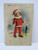 Christmas Postcard Ellen Clapsaddle Child On Ice Skates Frozen Lake Wolf 1905