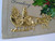 Santa Claus & Reindeer Christmas Postcard Gold Raised Image SL & Co. 3-D Emboss