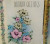 Mid Century Modern Birthday Greeting Card Pink Blue Yellow Flowers Vintage Retro