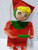 Pixie Elf Knee Hugger Christmas Ornament Retro Mod Vintage Japan Cloth Fabric