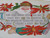 Santa Claus Christmas Postcard HB Spencer Fantasy Poinsettias 1914 Martinsburg