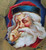Santa Claus Father Christmas Postcard Finger On Nose HSV 1909 East St. Louis