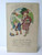 Birthday Postcard Victorian Children With Books Series 266 Unused Vintage