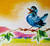 Blue Bird Country Farm Mountain 1940's Vegetable Fruit Crate Label Louis Roesch