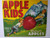 Apple Kids Fruit Crate Label Boys Rolling Up Mountain Original Vintage 1950's